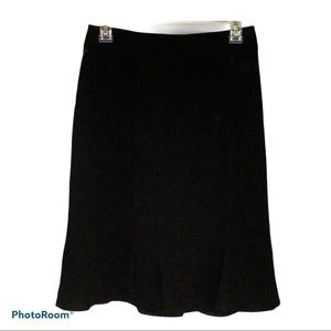 Louben Black Crepe Fully Lined Women’s Business Skirt Size 4 New With Tags